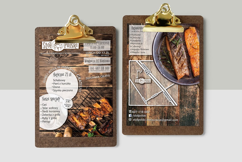 identyfikacja wiuzlana, branding, projekt graficzny, ulotka