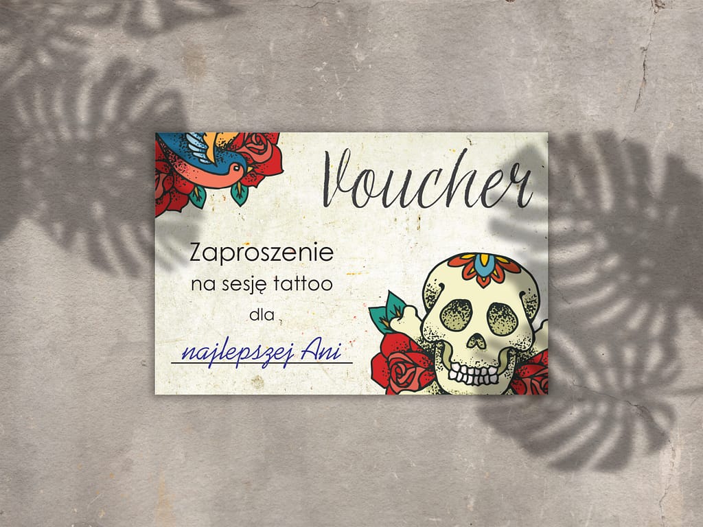 identyfikacja wiuzlana, branding, plakat, projekt graficzny, voucher