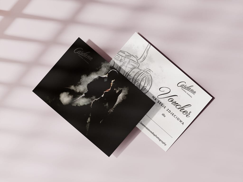 identyfikacja wiuzlana, branding, projekt graficzny, voucher